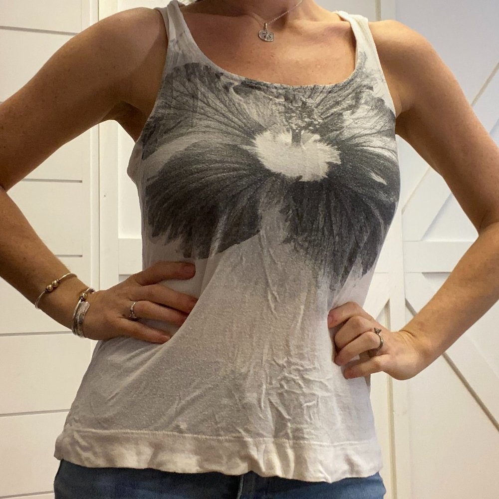 Tank top - Hibiscus Flower Pattern - xs - razor back